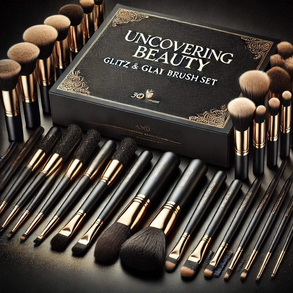 Uncovering Beauty: Glitz and Glam Brush Set